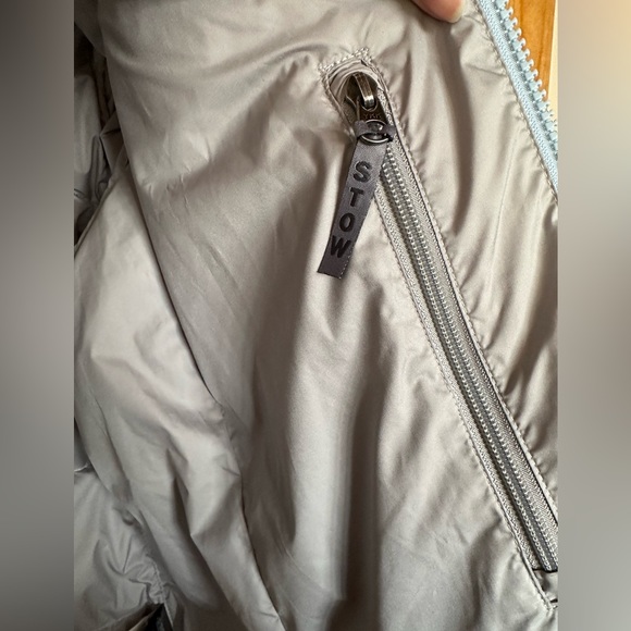 North Face Blue Vintage 96 Retro Nuptse Womens Med Puffer Jacket 700 Down Coat - Picture 4 of 8